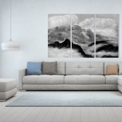 Toile 40 x 60 - Nuages gris