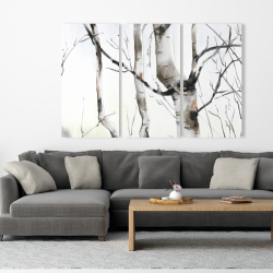 Canvas 40 x 60 - Three birches trees