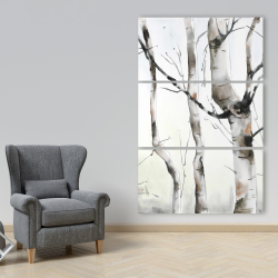 Canvas 40 x 60 - Three birches trees