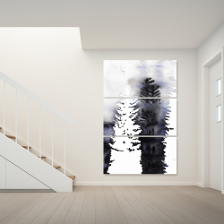 Toile 40 x 60 - Silhouettes d'arbres