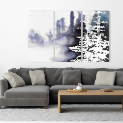 Toile 40 x 60 - Silhouette de forêt