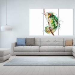 Canvas 40 x 60 - Watercolor chameleon