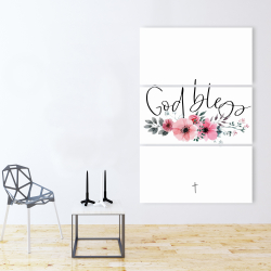 Toile 40 x 60 - God bless