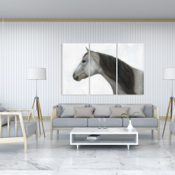 Toile 40 x 60 - Cheval hivernal