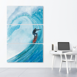 Toile 40 x 60 - Surfeur sur une grande vague