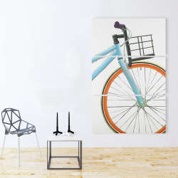 Canvas 40 x 60 - Orange and blue bike