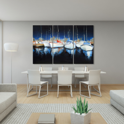 Toile 40 x 60 - Soirée à la marina