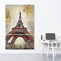 Toile 40 x 60 - Tour eiffel abstraite