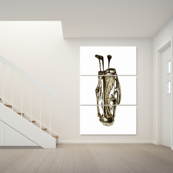 Canvas 40 x 60 -  illustration of a golf bag