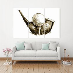 Toile 40 x 60 - Illustration d'une balle de golf