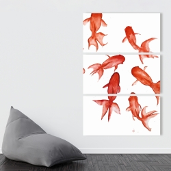 Toile 40 x 60 - Poissons rouge