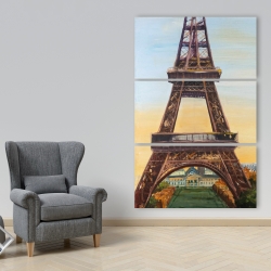 Toile 40 x 60 - Tour eiffel à l'aube