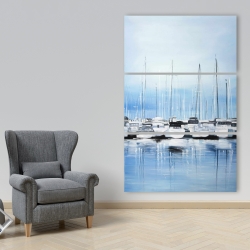 Canvas 40 x 60 - Boats at the dock