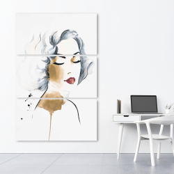 Canvas 40 x 60 - Classic woman watercolor