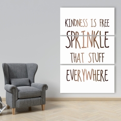 Toile 40 x 60 - Kindness is free sprinkle that stuff everywhere