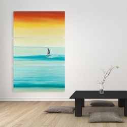 Toile 40 x 60 - Un surfeur à l'aube