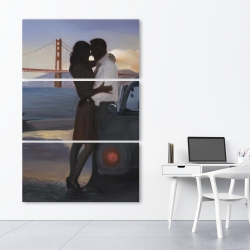 Canvas 40 x 60 - A loving couple in san francisco