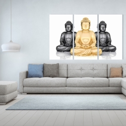 Toile 40 x 60 - Trio de bouddhas