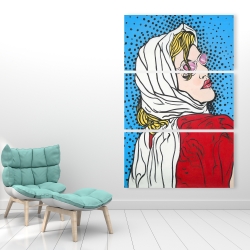 Toile 40 x 60 - Femme pop art