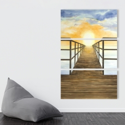 Canvas 40 x 60 - Sunset in the sea