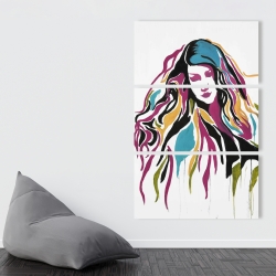 Canvas 40 x 60 - Woman graffiti art