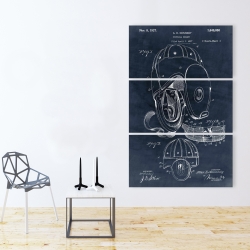 Toile 40 x 60 - Schéma d'un casque de football