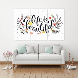 Canvas 40 x 60 - Life is beautiful