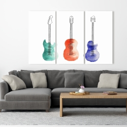 Toile 40 x 60 - Trois guitares