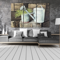 Canvas 40 x 60 - Vintage watering can