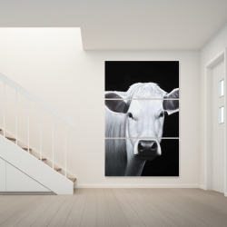 Canvas 40 x 60 - White cow