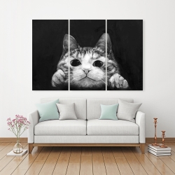 Canvas 40 x 60 - Curious cat