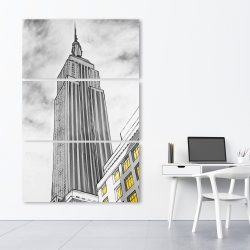 Toile 40 x 60 - Tracé de l'empire state building