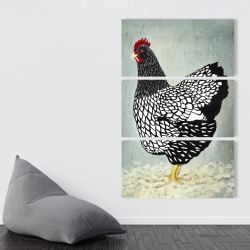 Canvas 40 x 60 - Wyandotte  hen