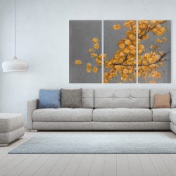 Canvas 40 x 60 - Golden wattle plant with pugg ball flowers