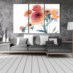 Canvas 40 x 60 - Watercolor flowers