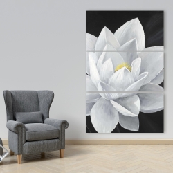 Toile 40 x 60 - Vue de haut d'une fleur de lotus