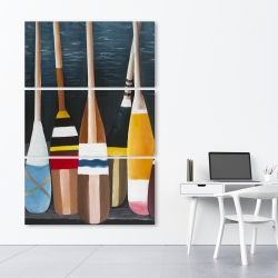 Canvas 40 x 60 - Colorful paddles