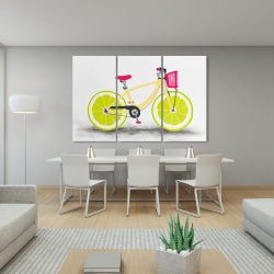 Toile 40 x 60 - Bicyclette avec roues de lime