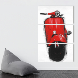 Canvas 40 x 60 - Red italian scooter