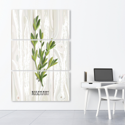 Canvas 40 x 60 - Rosemary on wood