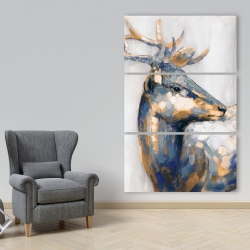 Toile 40 x 60 - Cerf doré