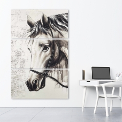 Toile 40 x 60 - Alpha le cheval blanc