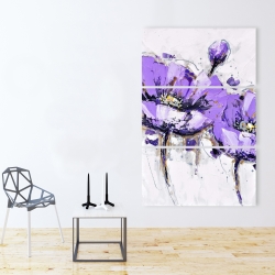 Canvas 40 x 60 - Purple anemone flowers