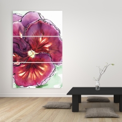 Toile 40 x 60 - Orchidée floraison avec des pétales ondulés