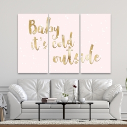 Canvas 40 x 60 - Baby it's cold outside