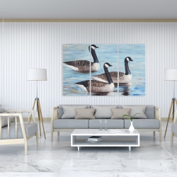 Canvas 40 x 60 - Canada geese in water