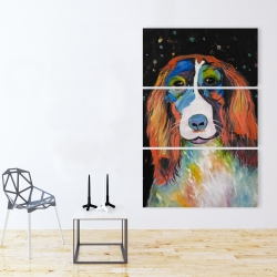 Toile 40 x 60 - Chien coloré