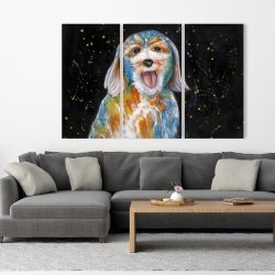 Toile 40 x 60 - Labradoodle abstrait