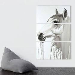 Canvas 40 x 60 - Beautiful white horse