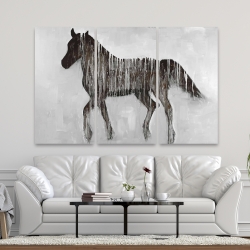 Canvas 40 x 60 - Gambading abstract horse